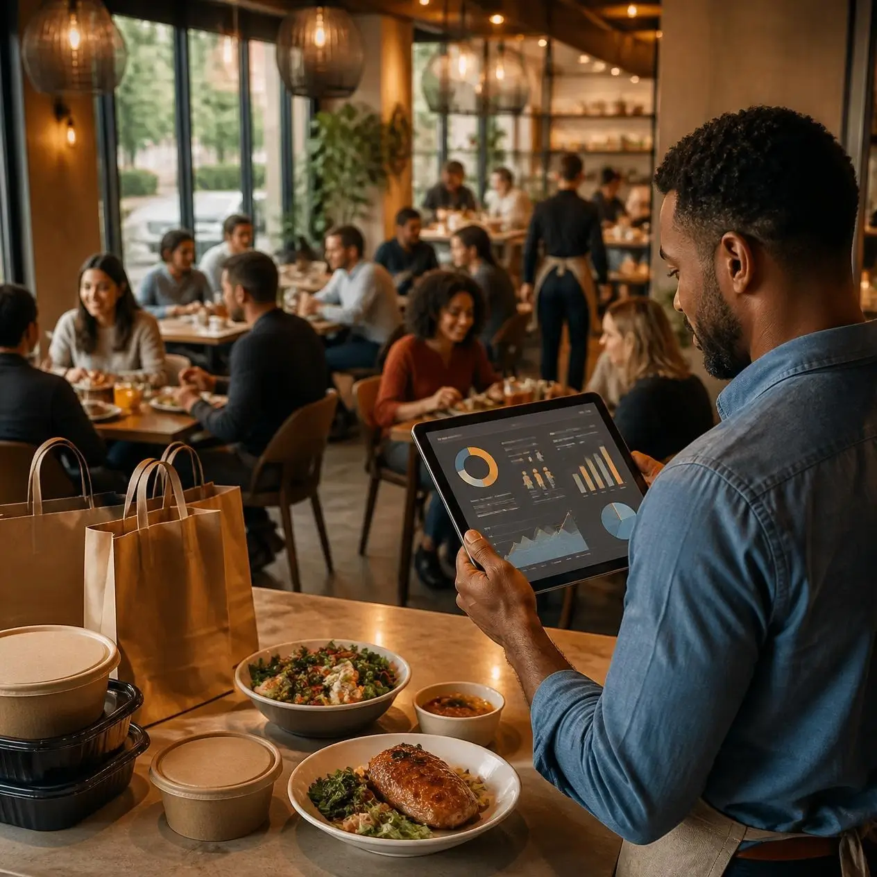 Restaurant customer engagement and loyalty insights shown in Chefgaa